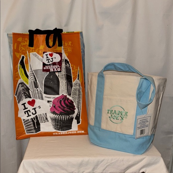 Trader Joe’s Handbags - Trader Joes reusable NY tote and limited edition mini canvas bag